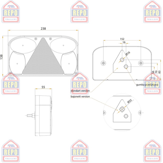 Lampa Stanga Multipoint 3
