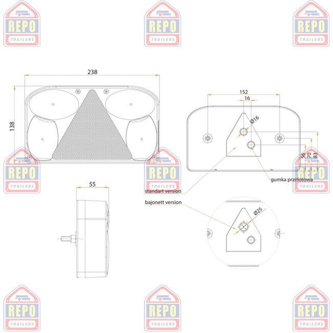 Lampa Dreapta Multipoint 3