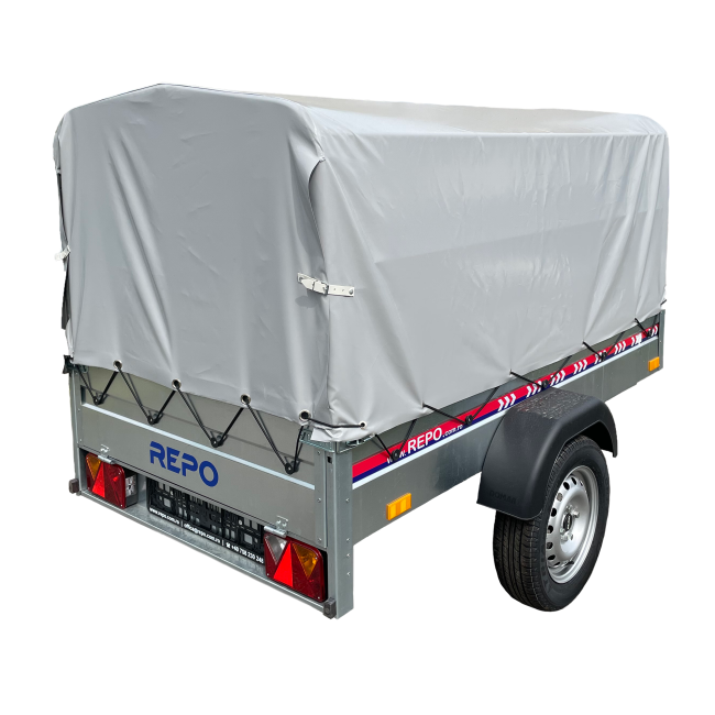 Remorca REPO DRS cu prelata, basculabila 2000 x 1050 x 1200 mm 750 kg