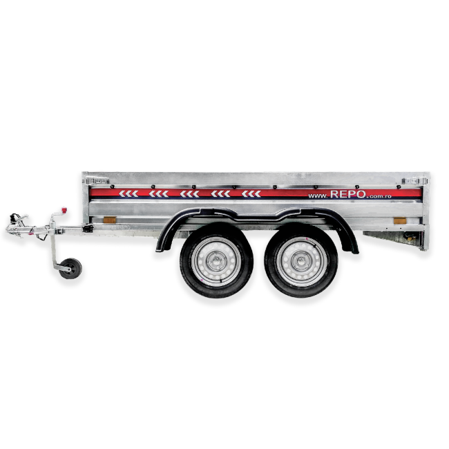 Remorca REPO QRDS 2600 x 1350 x 390 mm dublu ax 750 kg Remorca REPO QRDS 2600 x 1350 x 390 mm dublu ax 750 kg