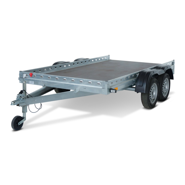 Remorca QED 3016/07 platforma tandem dublu ax 750 kg Remorca QED 3016/07 platforma tandem dublu ax 750 kg