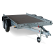 Remorca QED 3016/07 platforma tandem dublu ax 750 kg Remorca QED 3016/07 platforma tandem dublu ax 750 kg