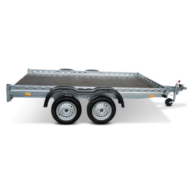 Remorca QED 3016/07 platforma tandem dublu ax 750 kg Remorca QED 3016/07 platforma tandem dublu ax 750 kg