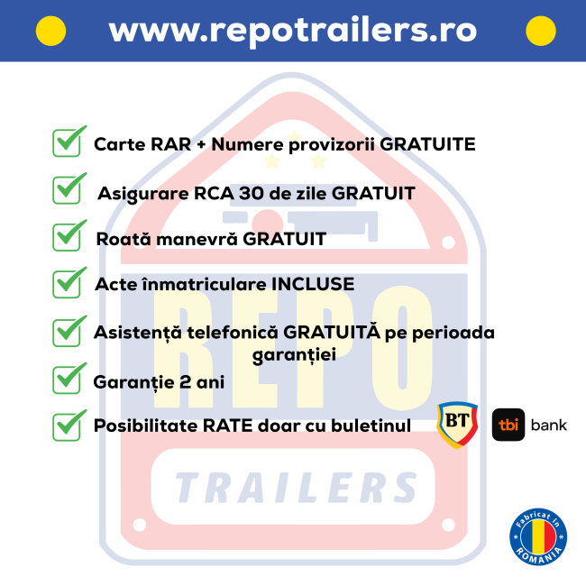 Remorca Cargo QSD 3100X1600X300 750 kg Remorca Cargo QSD 3100X1600X300 750 kg