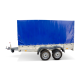Remorca REPO QED 3100x1600x1500 mm cu prelata dublu ax 750 kg Remorca REPO QED 3100x1600x1500 mm cu prelata dublu ax 750 kg