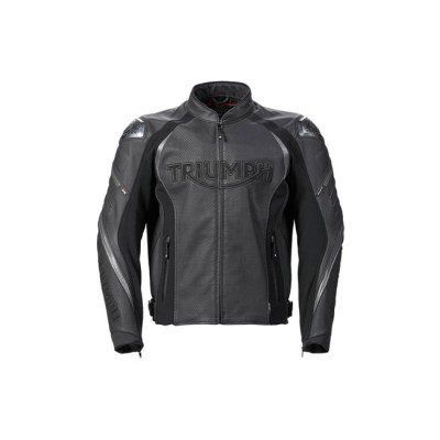 Geaca moto piele triplu perforata Triumph