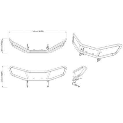 Bullbar fata HD Can-Am Outlander G3