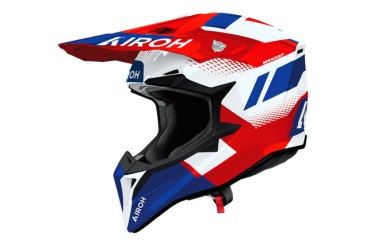 Casca Airoh Wraaap Vision Red/Blue