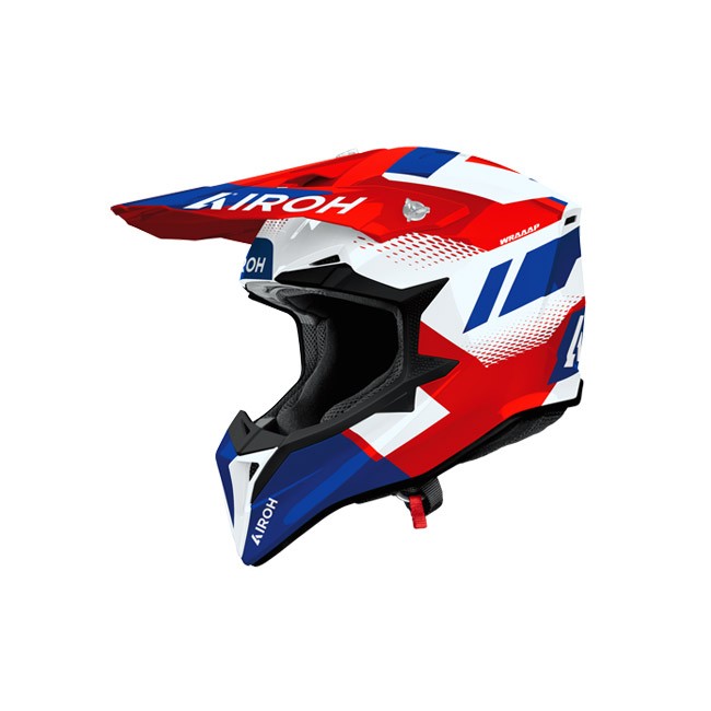 Casca Airoh Wraaap Vision Red/Blue