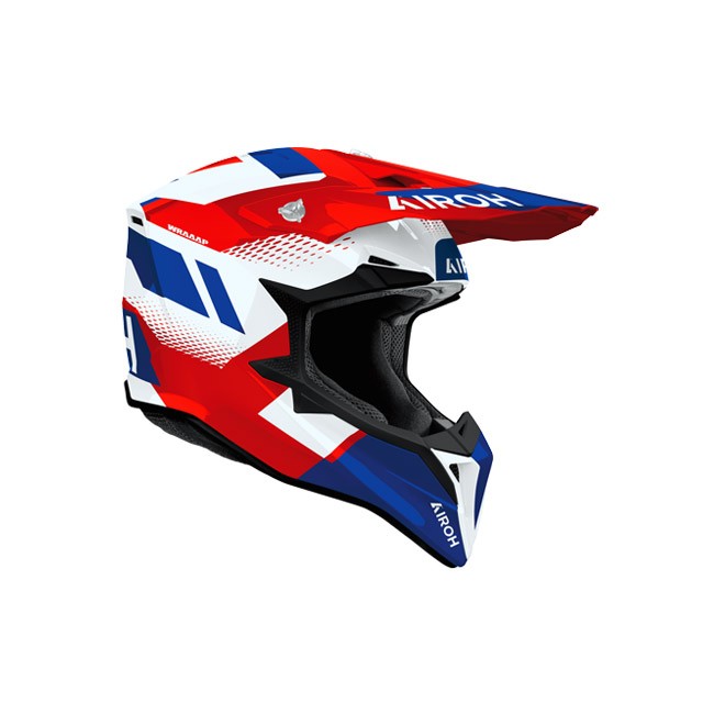 Casca Airoh Wraaap Vision Red/Blue