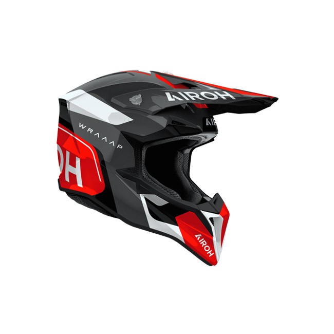 Casca Airoh Wraaap Conquer Red Gloss
