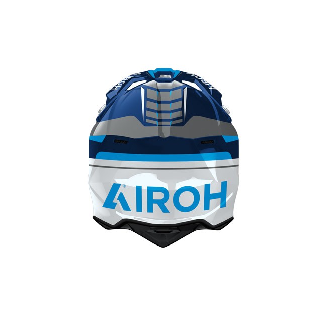 Casca Airoh Wraaap Conquer Blue Gloss
