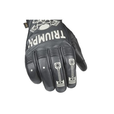 Manusi Moto Triumph Piston Jack Black/Bone