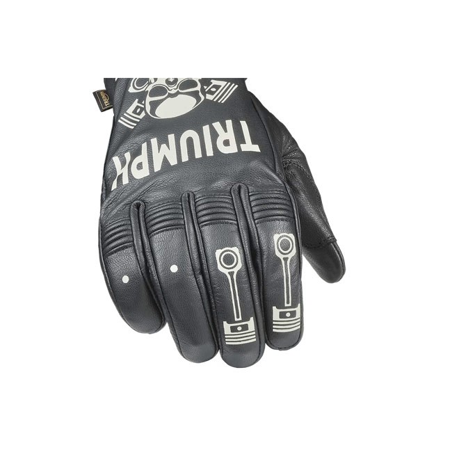 Manusi Moto Triumph Piston Jack Black/Bone