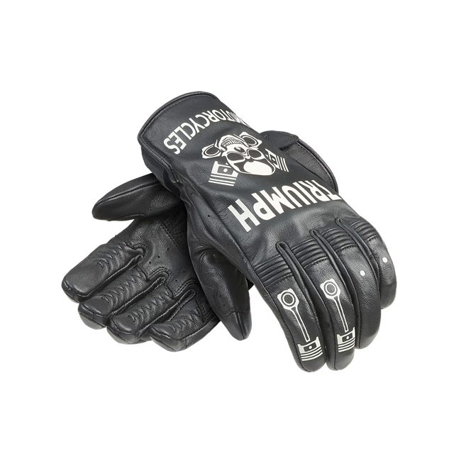 Manusi Moto Triumph Piston Jack Black/Bone