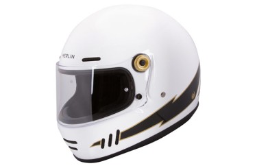 Casca moto Merlin Revival Flash White