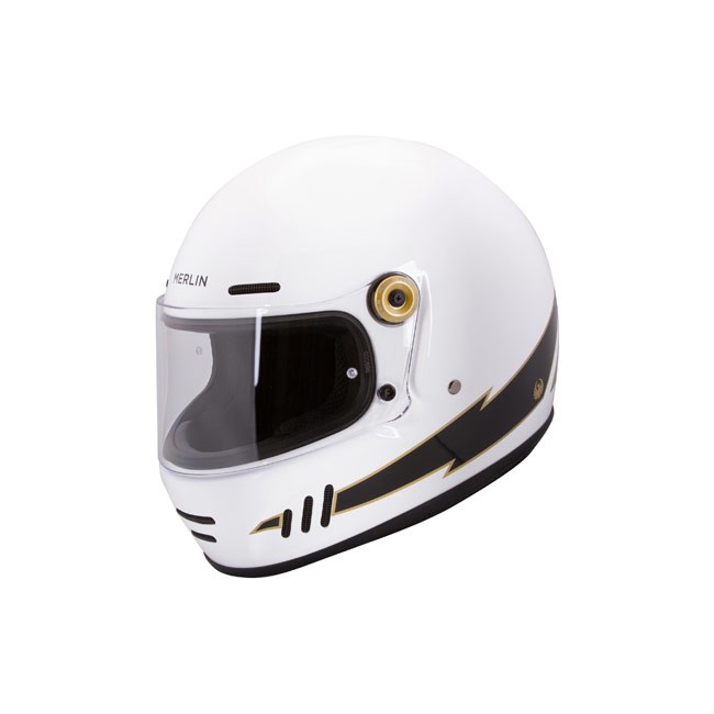 Casca moto Merlin Revival Flash White Casca moto Merlin Revival Flash White