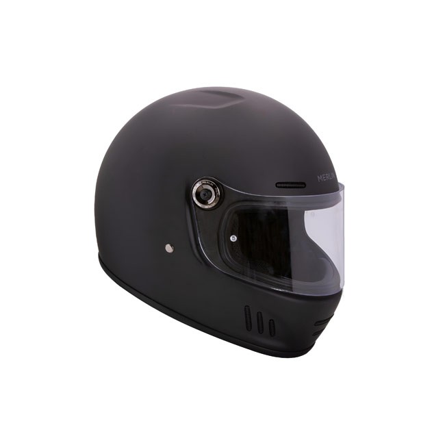 Casca moto Merlin Revival Matt Black