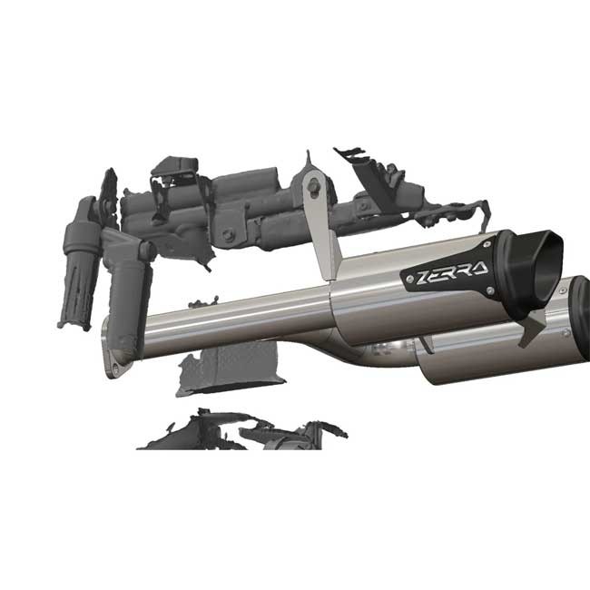 Esapament Zerra HEX Dual Rear-Exit CFMOTO Gen 3 - 1000/850 (X10/X8), Goes Terrox 1000