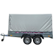 Remorca REPO QED 3100x1600x1500 mm cu prelată dublu ax 750 kg