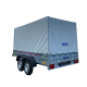 Remorca REPO QED 3100x1600x1500 mm cu prelată dublu ax 750 kg
