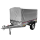 Remorcă REPO DRS cu prelată, basculabilă 2000 x 1050 x 1200 mm 750 kg