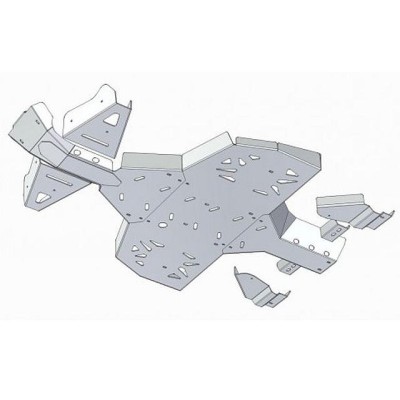 Scut Protectie ATV Full Kit Aluminiu Can-Am G1 Renegade