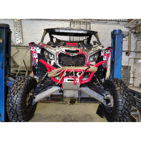 Bullbar fata cu placa montaj troliu SSV Can-Am Maverick X3